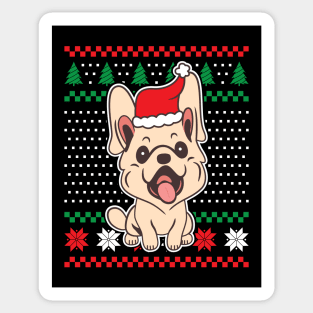 Ugly Christmas Sweaters Cute Puppy Sticker